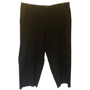 Eileen Fisher black organic cotton-blend knit pants sz 2X